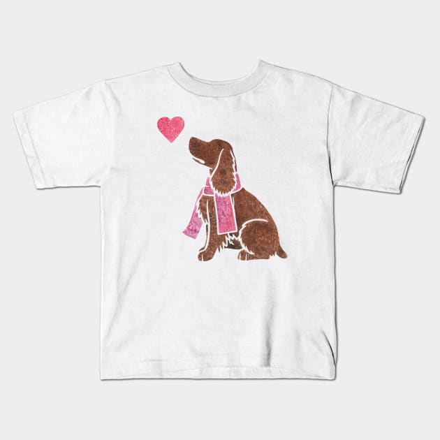 Watercolour Field Spaniel Kids T-Shirt by animalartbyjess